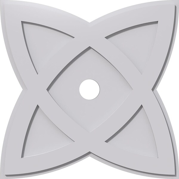 Ekena Millwork Cosmo Architectural Grade PVC Contemporary Ceiling Medallion, 26"OD x 3"ID x 9 3/4"C x 1"P CMP26CM-03000 - main
